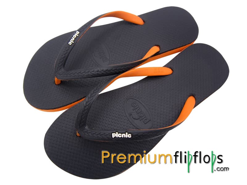 Jet Black With Sparkling Marmalade Picnic Logo Embossed Black